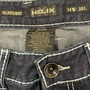 Gently used Helix blue jeans